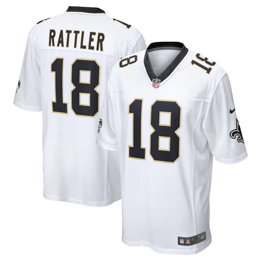 Camisa FUSE Limited New Orleans Saints Branca - Spencer Rattler #18