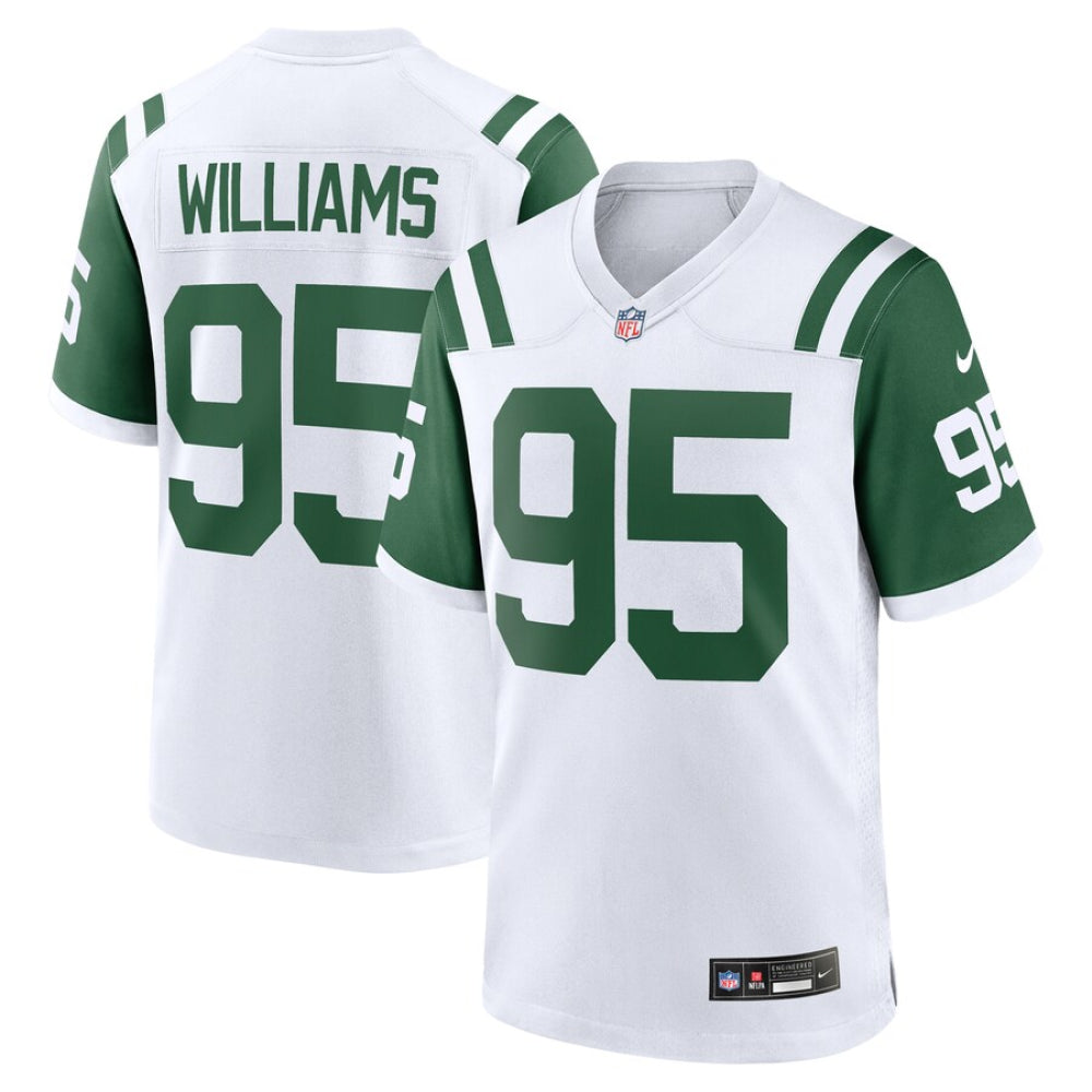 Camisa FUSE Limited New York Jets Branca Alternativa - Quinnen Williams #95