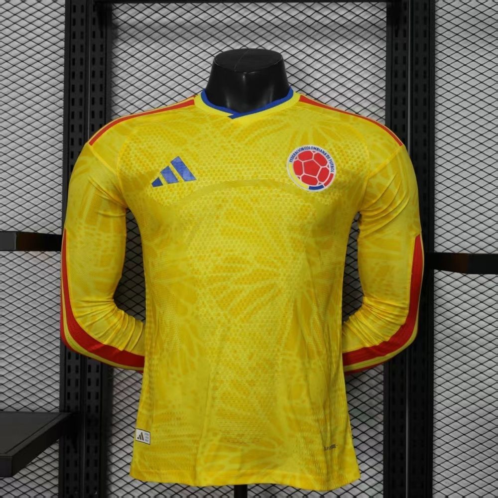 Camisa Jogador Manga Longa Colômbia I - Adidas 2026