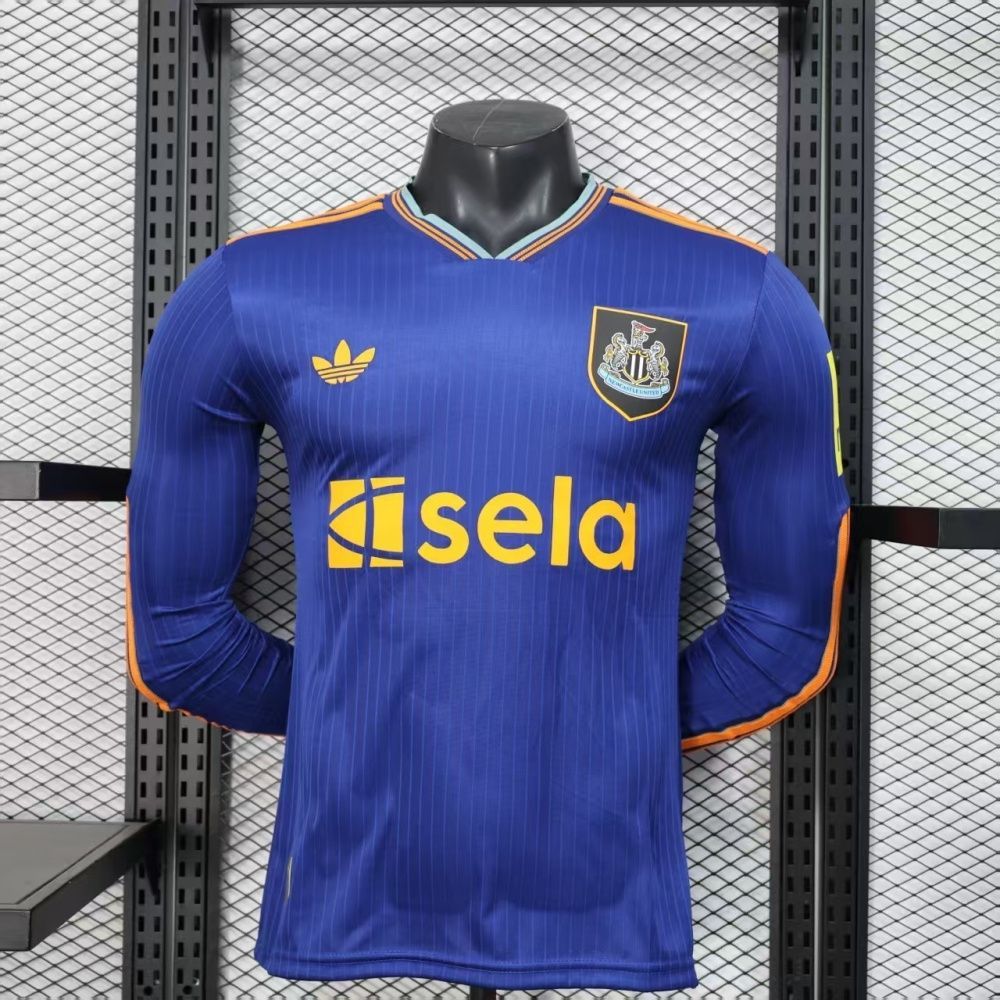 Camisa Jogador Manga Longa Newcastle United I - Adidas 25/26