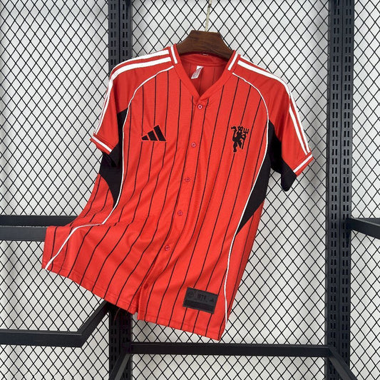 Camisa Masculina Manchester United US Pack Baseball - Adidas 25/26