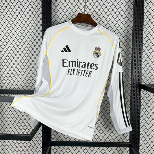 Camisa Manga Longa Real Madrid I - Adidas 25/26