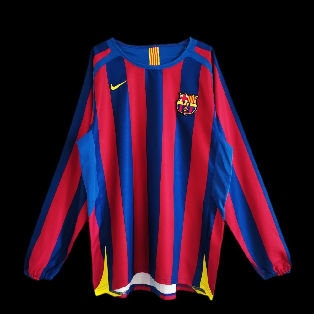 Camisa Retrô Barcelona Manga Longa I - Nike 05/06
