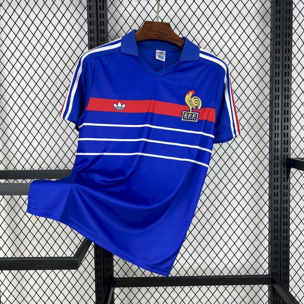 Camisa Retrô França I - Adidas 1984
