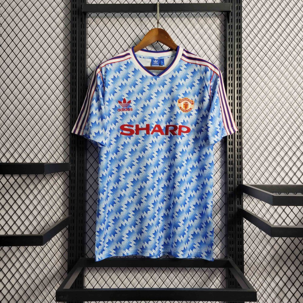 Camisa Retrô Manchester United II - Adidas 90/92