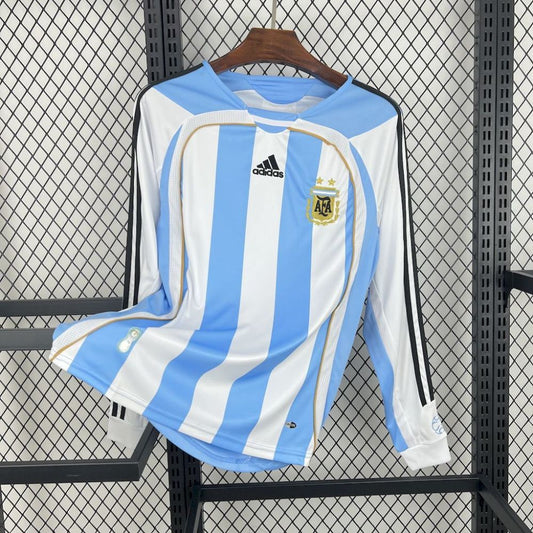 Camisa Retrô Manga Longa Argentina I - Adidas 2006