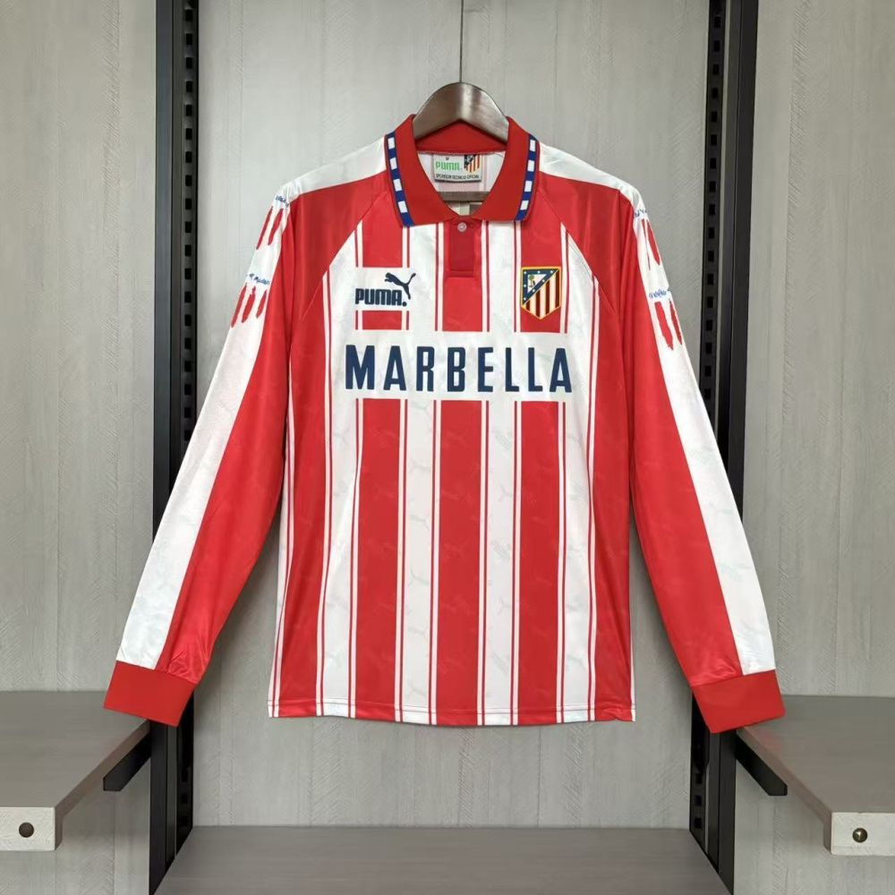 Camisa Retrô Manga Longa Atlético de Madrid I - Puma 94/95