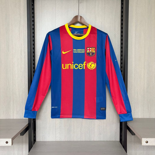 Camisa Retrô Manga Longa Barcelona I - Nike 10/11