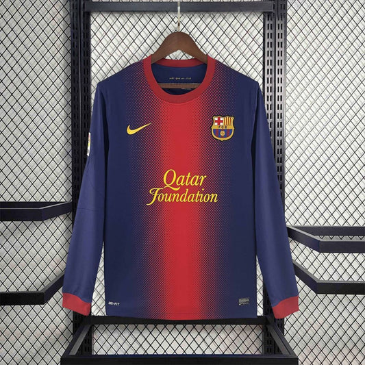 Camisa Retrô Manga Longa Barcelona I - Nike 12/13
