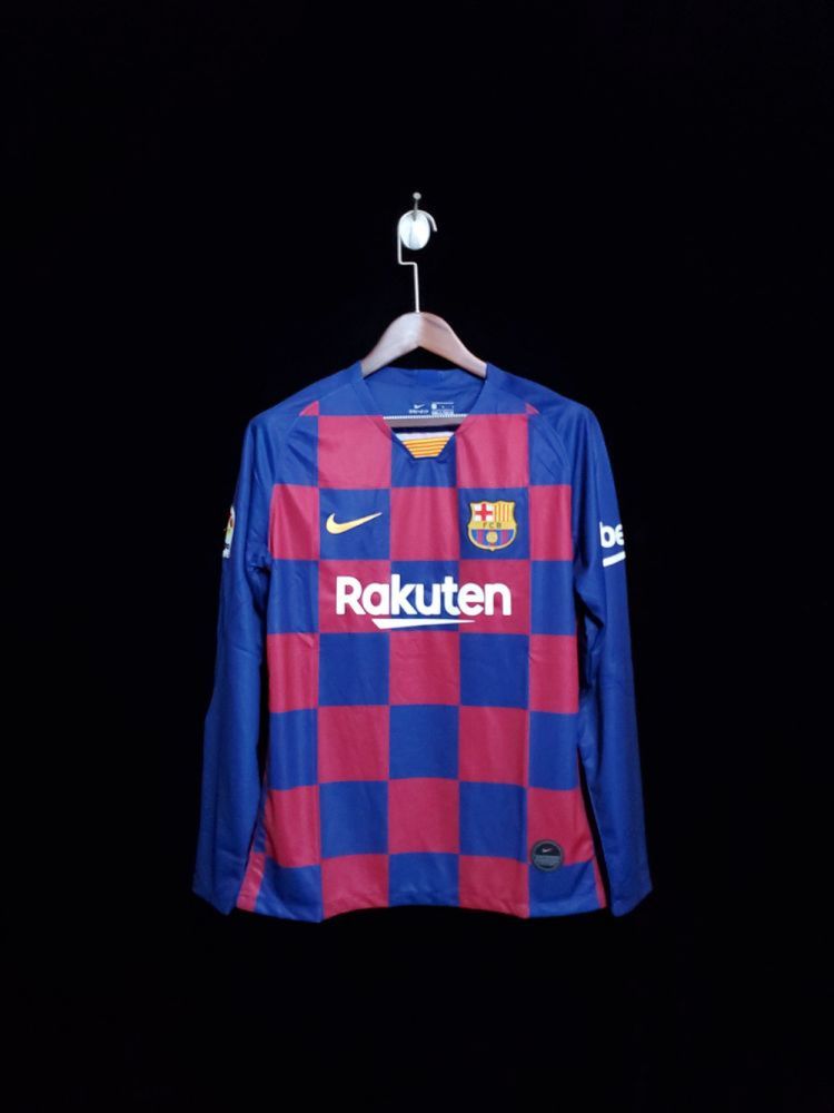 Camisa Retrô Manga Longa Barcelona I - Nike 19/20