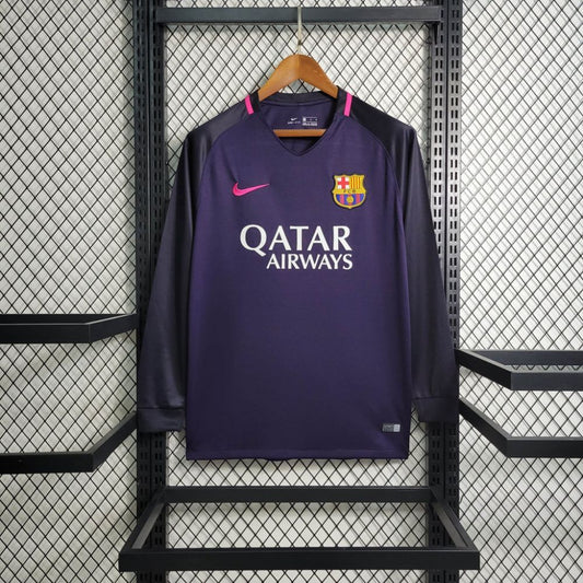 Camisa Retrô Manga Longa Barcelona II - Nike 16/17