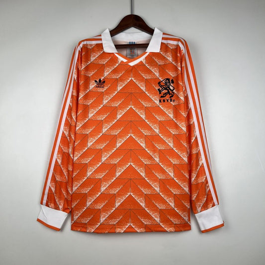 Camisa Retrô Manga Longa Holanda I - Adidas 1988