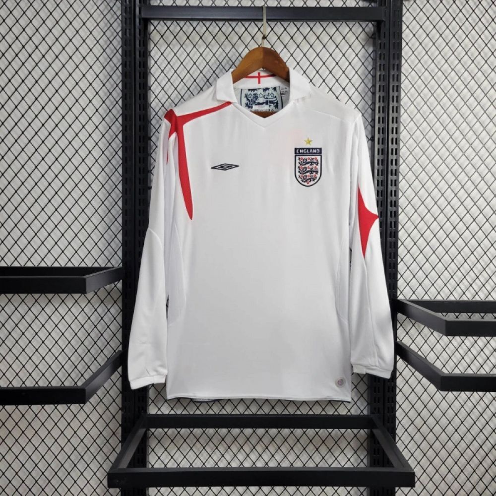 Camisa Retrô Manga Longa Inglaterra I - Umbro 2005