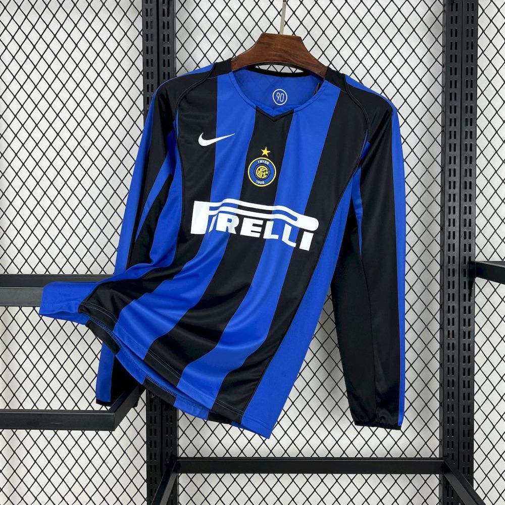 Camisa Retrô Manga Longa Inter de Milão I - Nike 04/05
