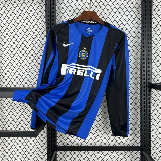 Camisa Retrô Manga Longa Inter de Milão I - Nike 04/05