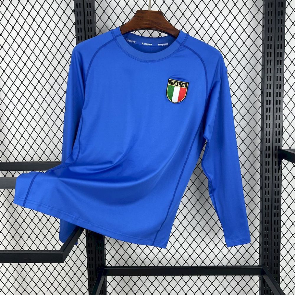 Camisa Retrô Manga Longa Itália I - 2000