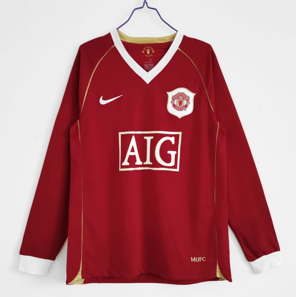 Camisa Retrô Manga Longa Manchester United I - Nike 06/07