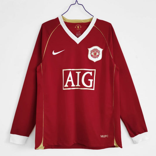 Camisa Retrô Manga Longa Manchester United I - Nike 06/07