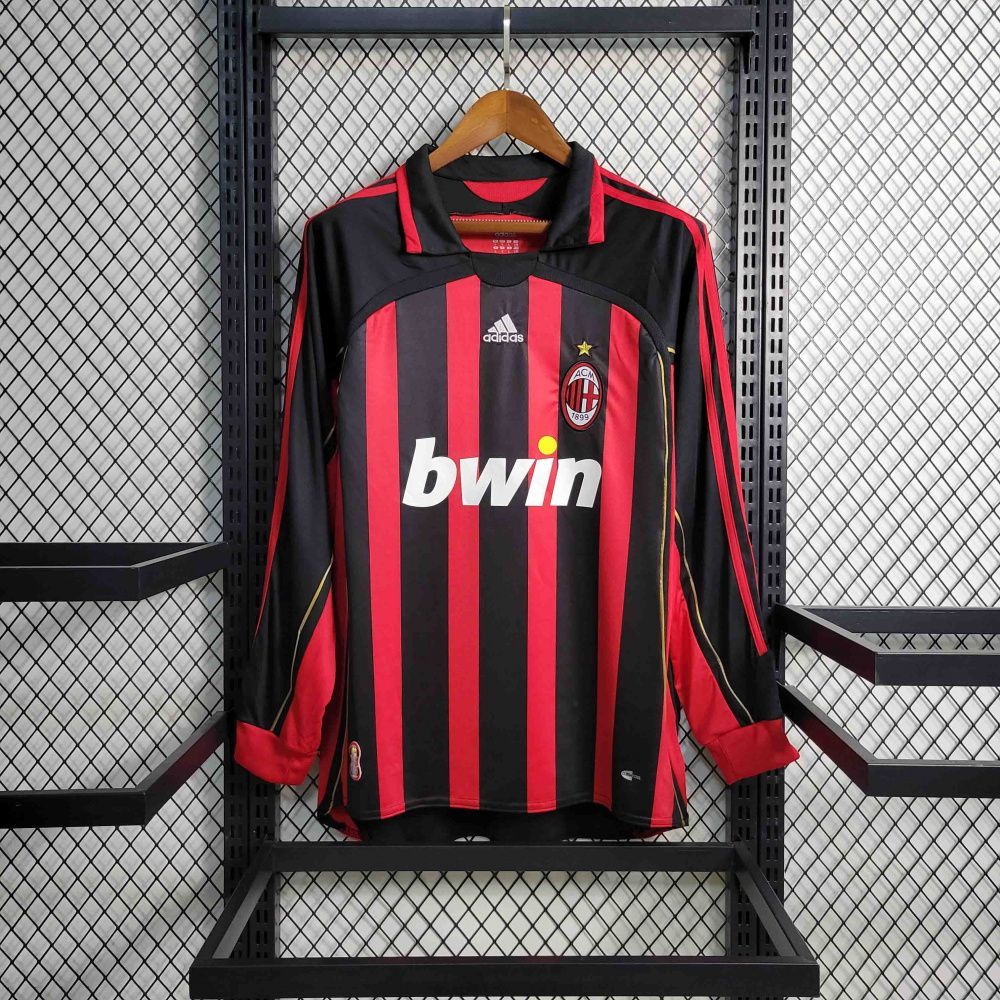 Camisa Retrô Manga Longa Milan I - Adidas 06/07