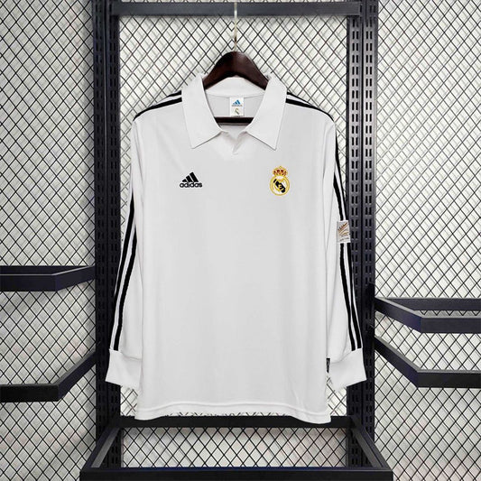 Camisa Retrô Manga Longa Real Madrid I - Adidas 02/03
