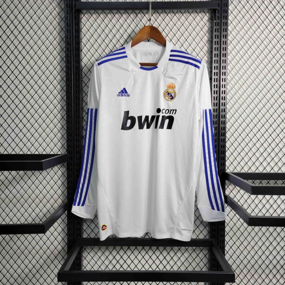 Camisa Retrô Manga Longa Real Madrid I - Adidas 10/11