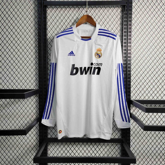 Camisa Retrô Manga Longa Real Madrid I - Adidas 10/11