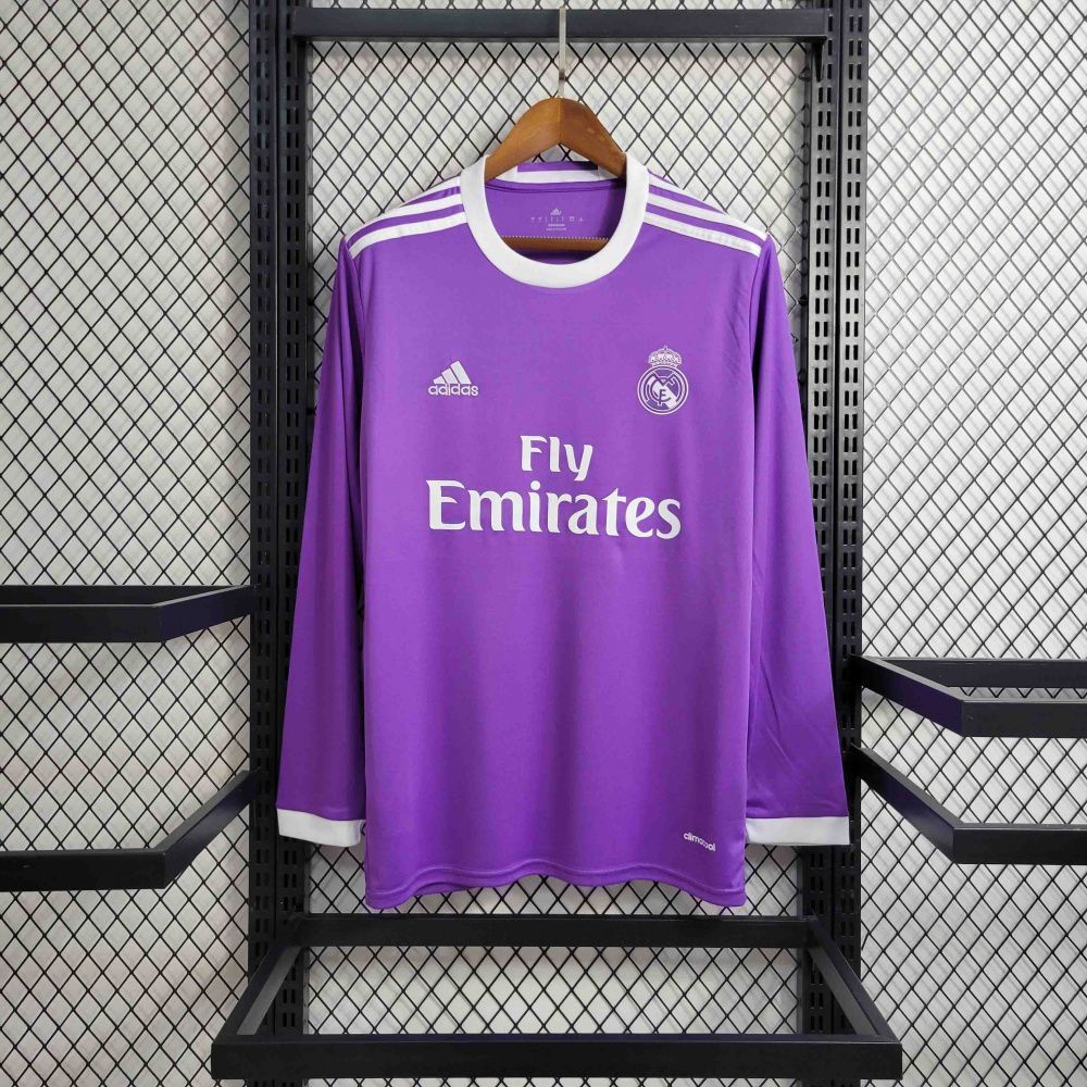 Camisa Retrô Manga Longa Real Madrid II - Adidas 17/18