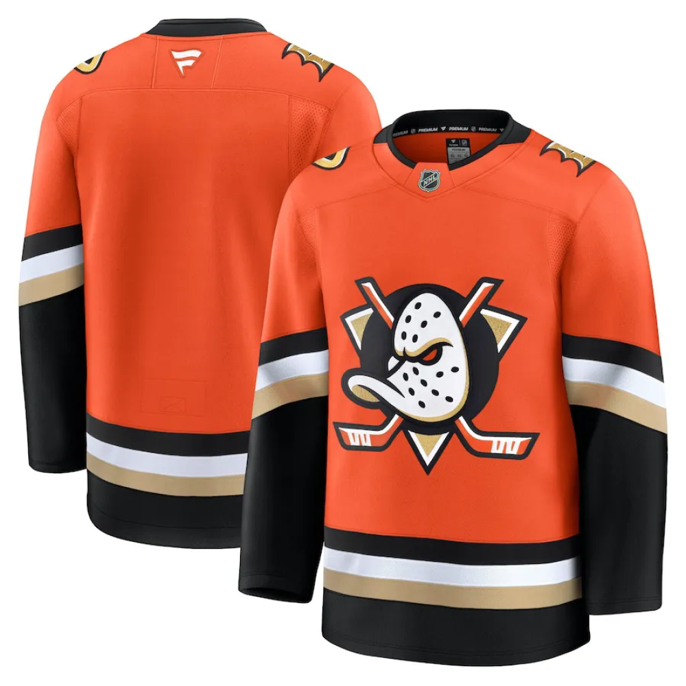 Camisa NHL Torcedor Anaheim Ducks Laranja