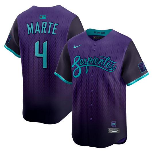 Camisa Torcedor Arizona Diamondbacks Roxa - Ketel Marte #4