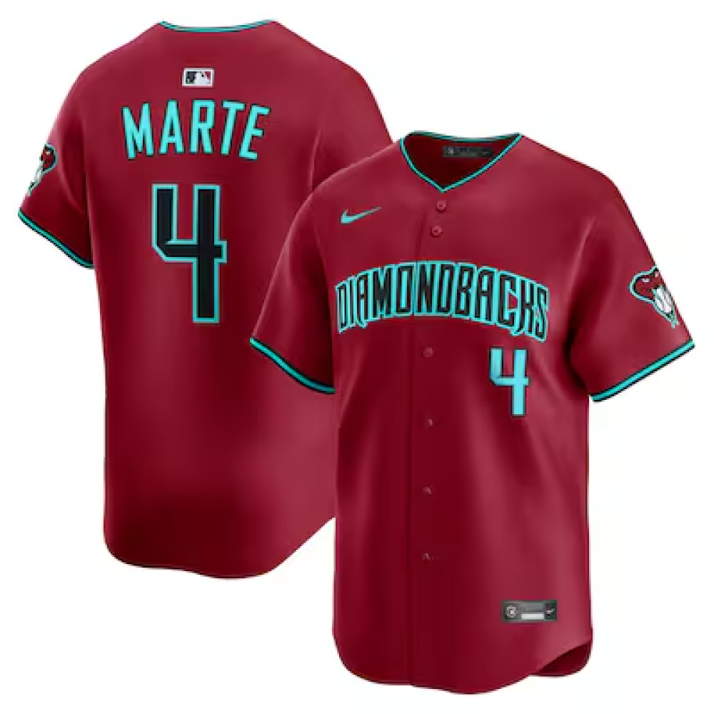 Camisa MLB Torcedor Arizona Diamondbacks Vermelha - Ketel Marte #4