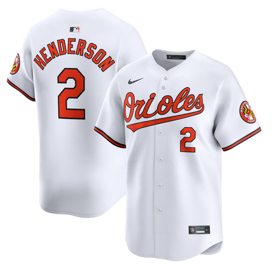 Camisa MLB Torcedor Baltimore Orioles Branca - Gunnar Henderson #2