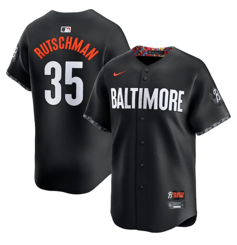 Camisa MLB Torcedor Baltimore Orioles Preta - Adley Rutschman #35