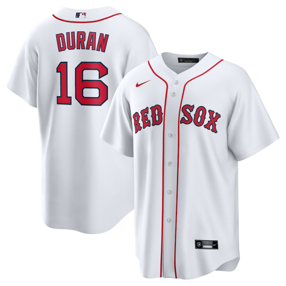 Camisa MLB Torcedor Boston Red Sox Branca - Jarren Duran #16