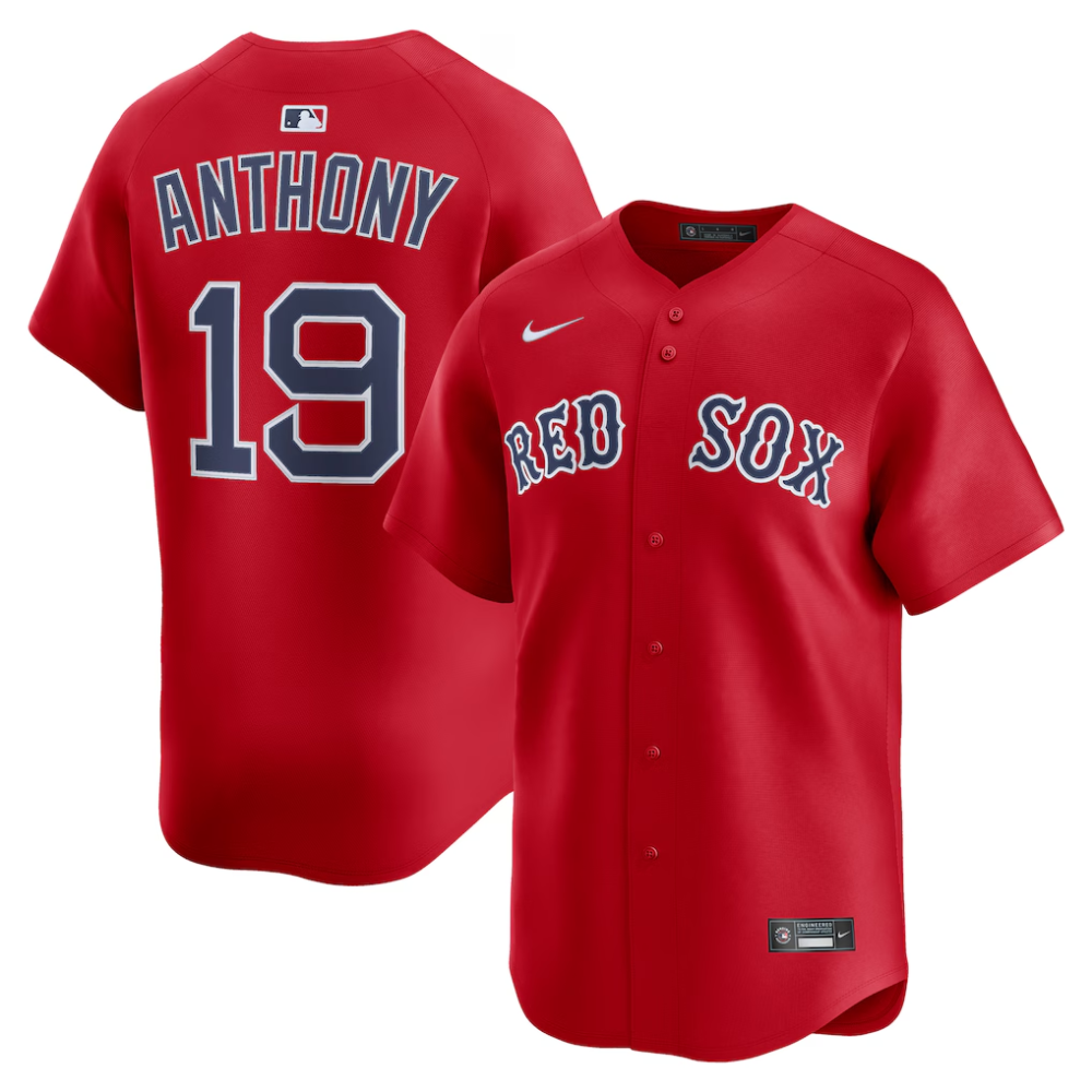 Camisa MLB Torcedor Boston Red Sox Vermelha - Roman Anthony #19