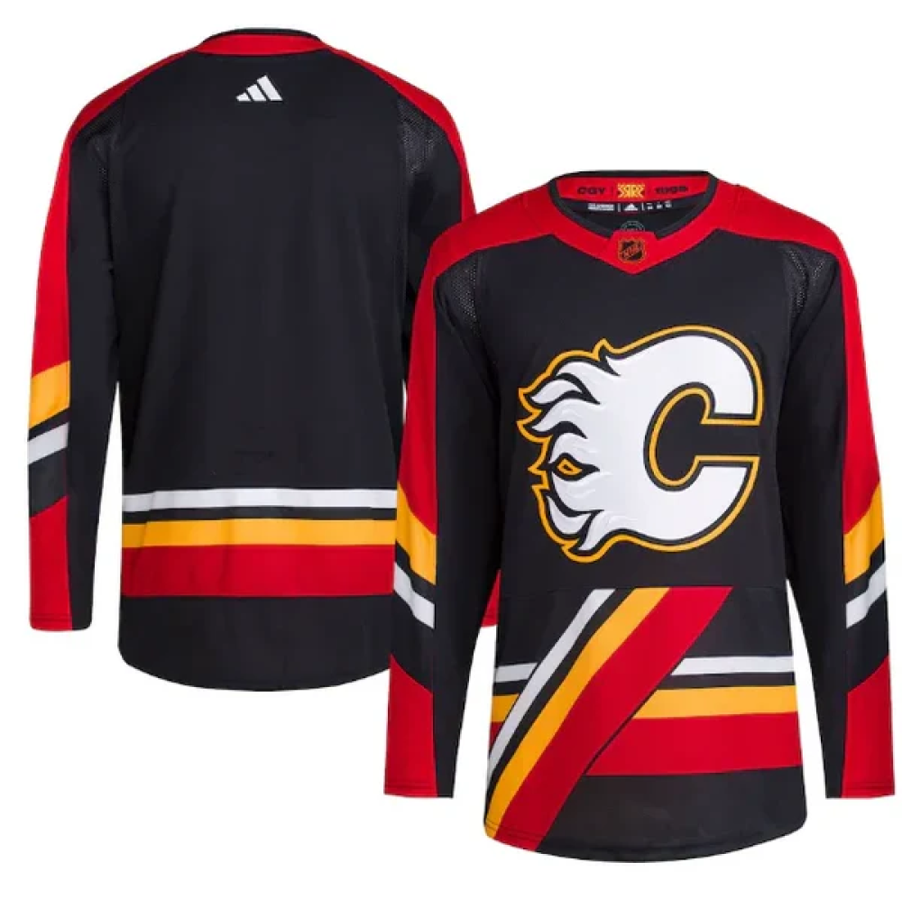 Camisa NHL Torcedor Calgary Flames Preta