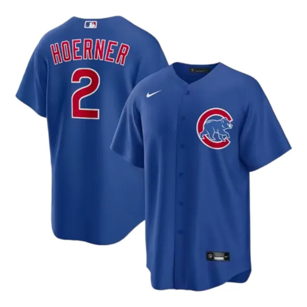 Camisa MLB Torcedor Chicago Cubs Azul - Nico Hoerner #2