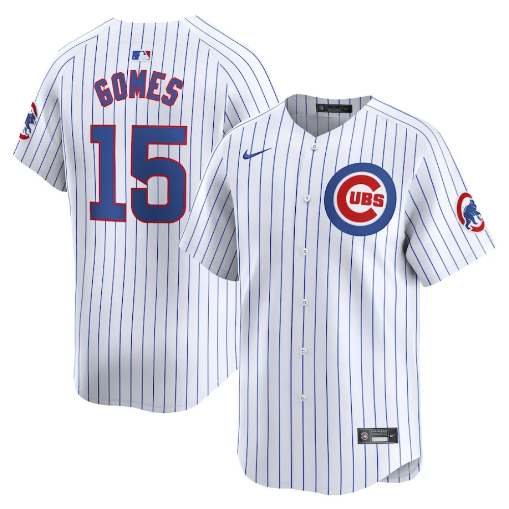 Camisa MLB Torcedor Chicago Cubs Branca - Yan Gomes #15