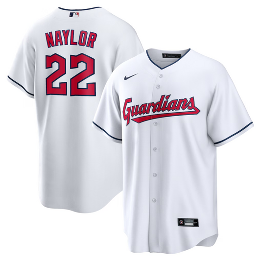 Camisa MLB Torcedor Cleveland Guardians Branca - Josh Naylor #22