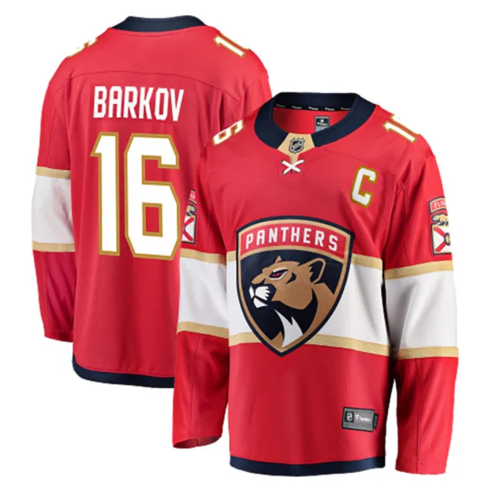 Camisa NHL Torcedor Florida Panthers Vermelha - Aleksander Barkov #16