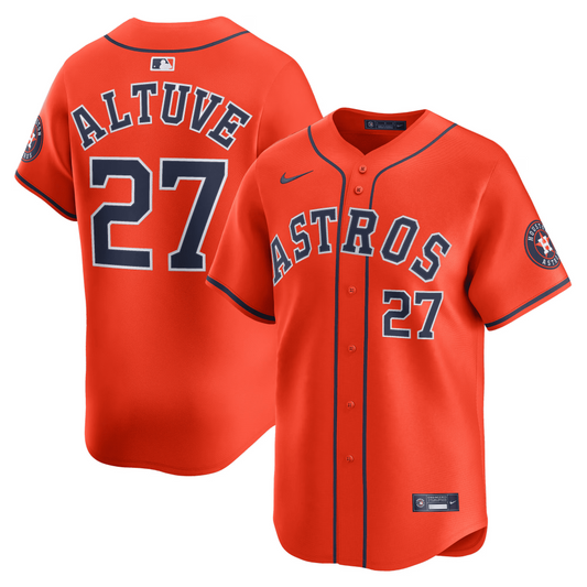Camisa MLB Torcedor Houston Astros Laranja - Jose Altuve #27