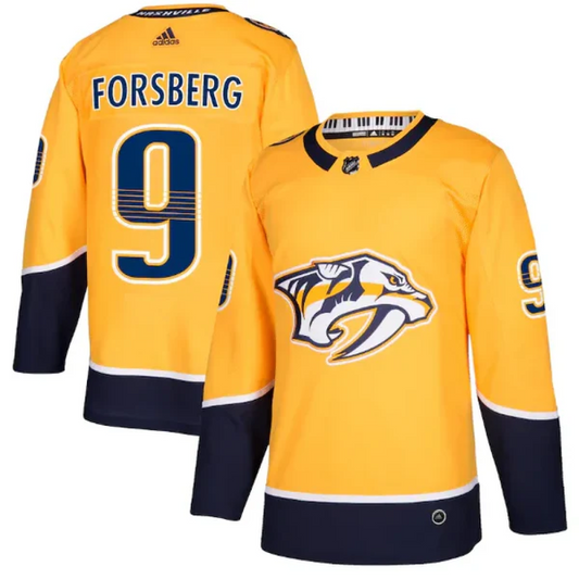 Camisa NHL Torcedor Nashville Predators Amarela - Filip Forsberg #9