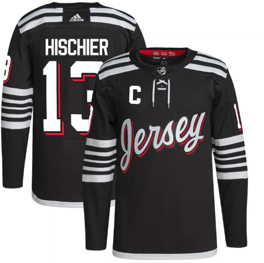 Camisa NHL Torcedor New Jersey Devils Preta - Nico Hischier #13