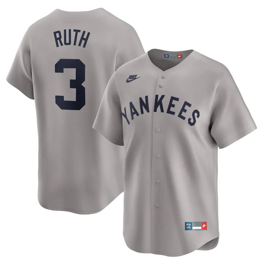 Camisa Torcedor New York Yankees Bege - Babe Ruth #3