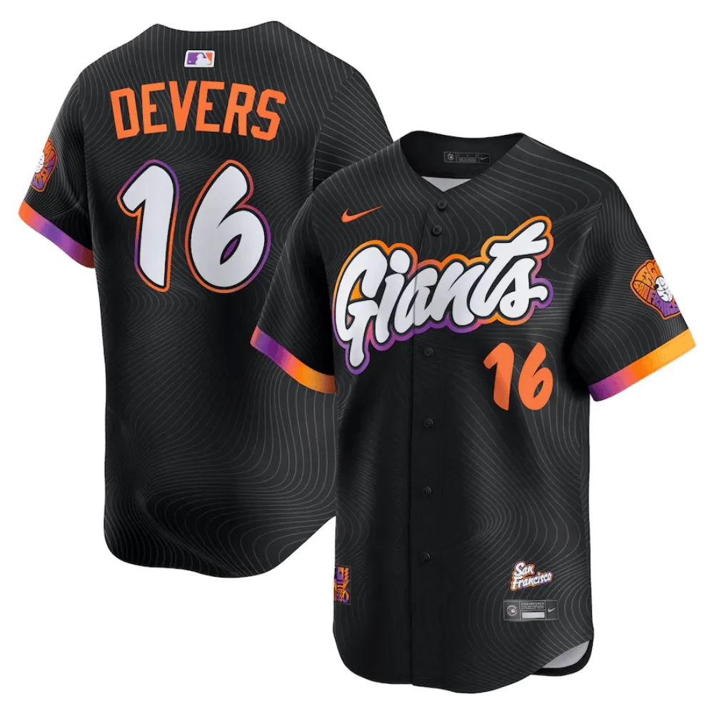 Camisa MLB Torcedor San Francisco Giants Preta - Samuel Devers #16