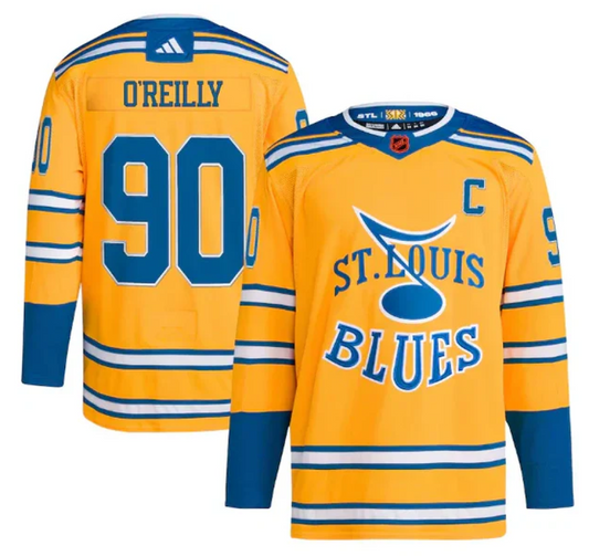 Camisa NHL Torcedor St. Louis Blues Amarela - Ryan O'Reilly #90