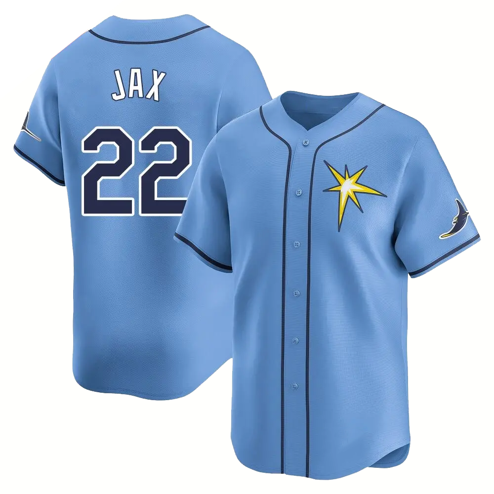 Camisa MLB Torcedor Tampa Bay Rays Azul - Griffin Jax #22