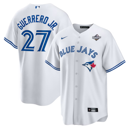 Camisa MLB Torcedor Toronto Blue Jays Branca - Guerrero Jr #27