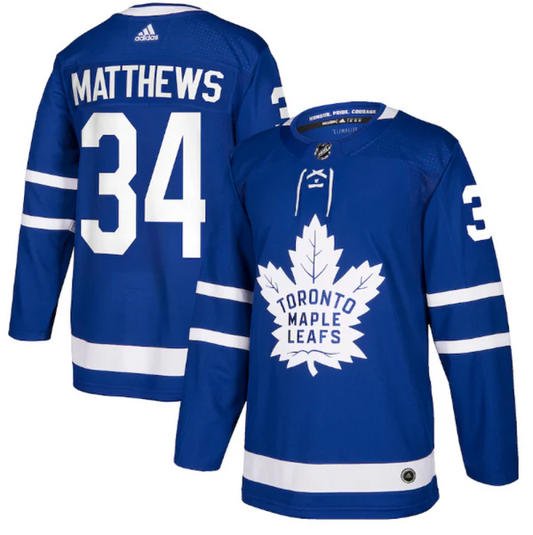 Camisa NHL Torcedor Toronto Maple Leafs Azul - Auston Matthews #34