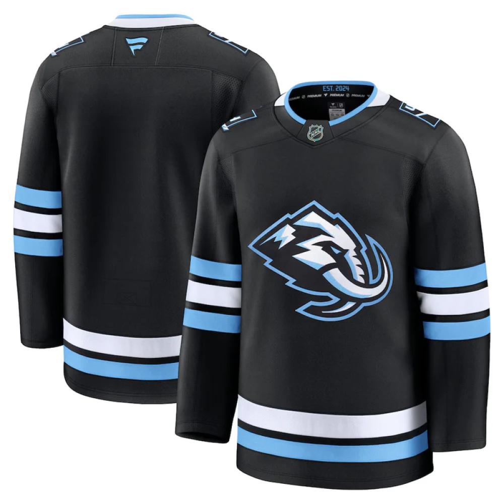 Camisa NHL Torcedor Utah Mammoth Preta Alternativa