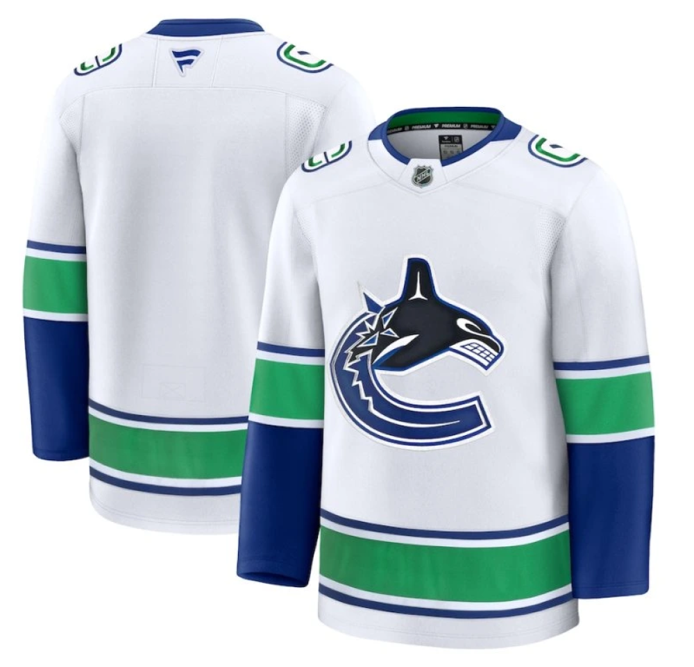 Camisa NHL Torcedor Vancouver Canucks Branca